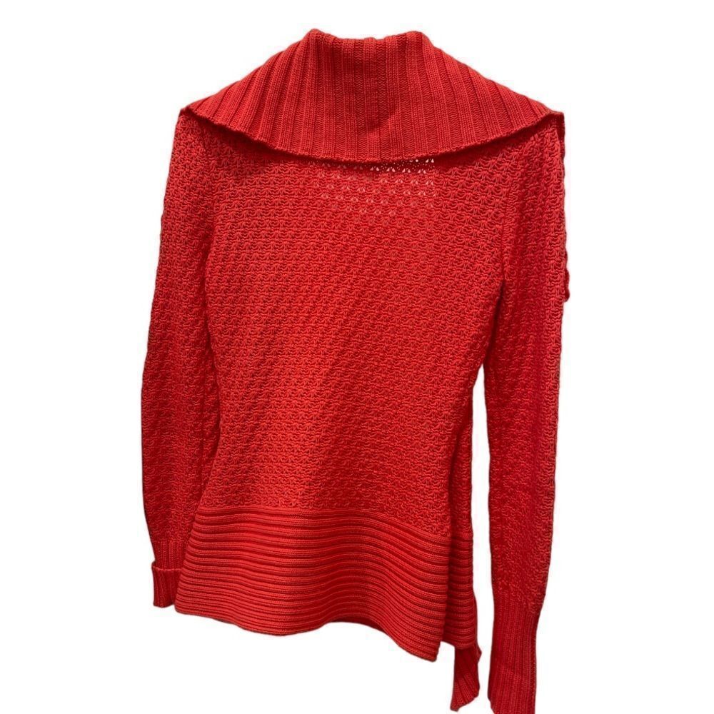 Cache Side Bucket Open Wrap Knit Cardigan.Size S - Picture 7 of 16